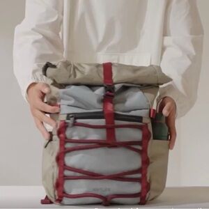 Antler Tan and Red Backpack